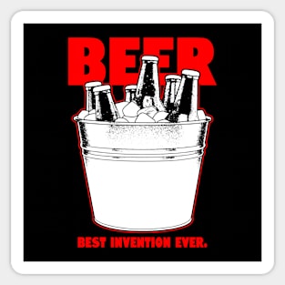 Beer Best Invention Ever Meme Sticker